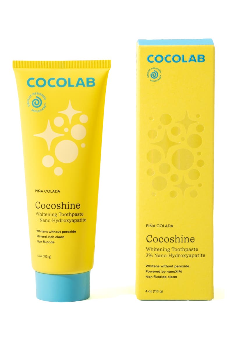 Cocoshine Whitening Toothpaste, Main, color, PIÑA COLADA