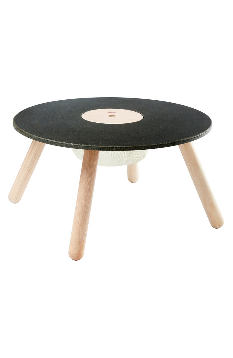 PlanToys<sup>®</sup> Round Chalkboard Table, Alternate, color, Brown