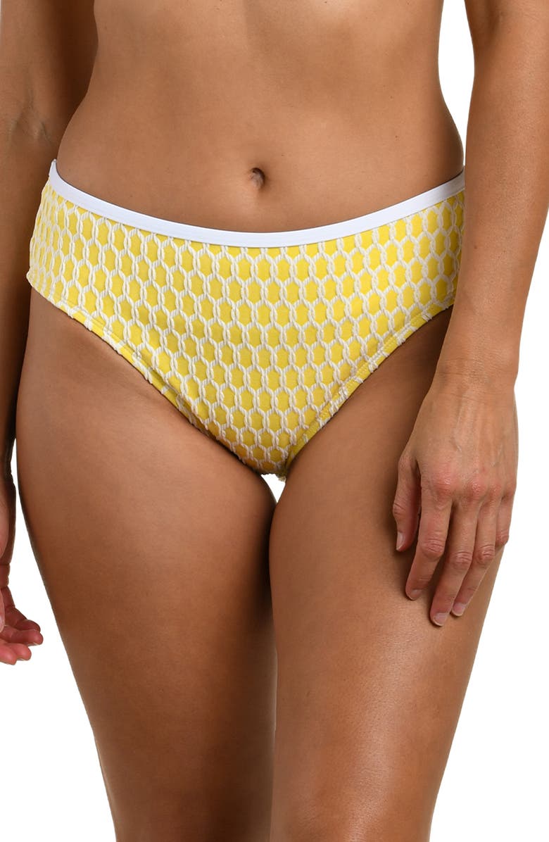 La Blanca Prep Mid Rise Bikini Bottoms, Main, color, Soleil