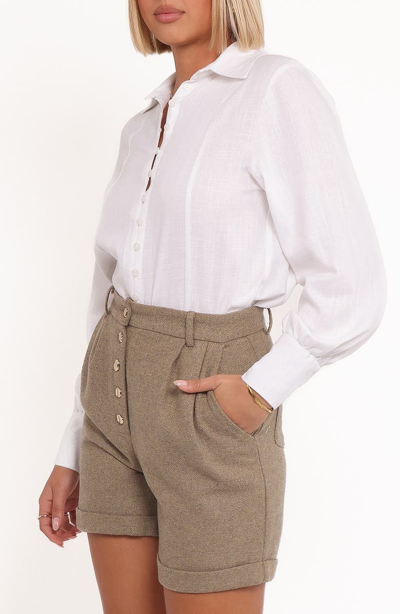 Petal & Pup Briggs Long Sleeve Woven Shirt, Alternate, color, White