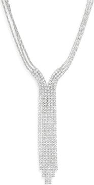 NORDSTROM RACK Crystal Y-Necklace
