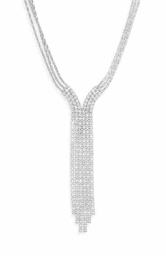 NORDSTROM RACK Crystal Y-Necklace