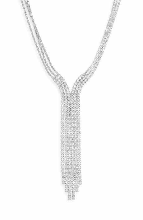 NORDSTROM RACK Crystal Y-Necklace