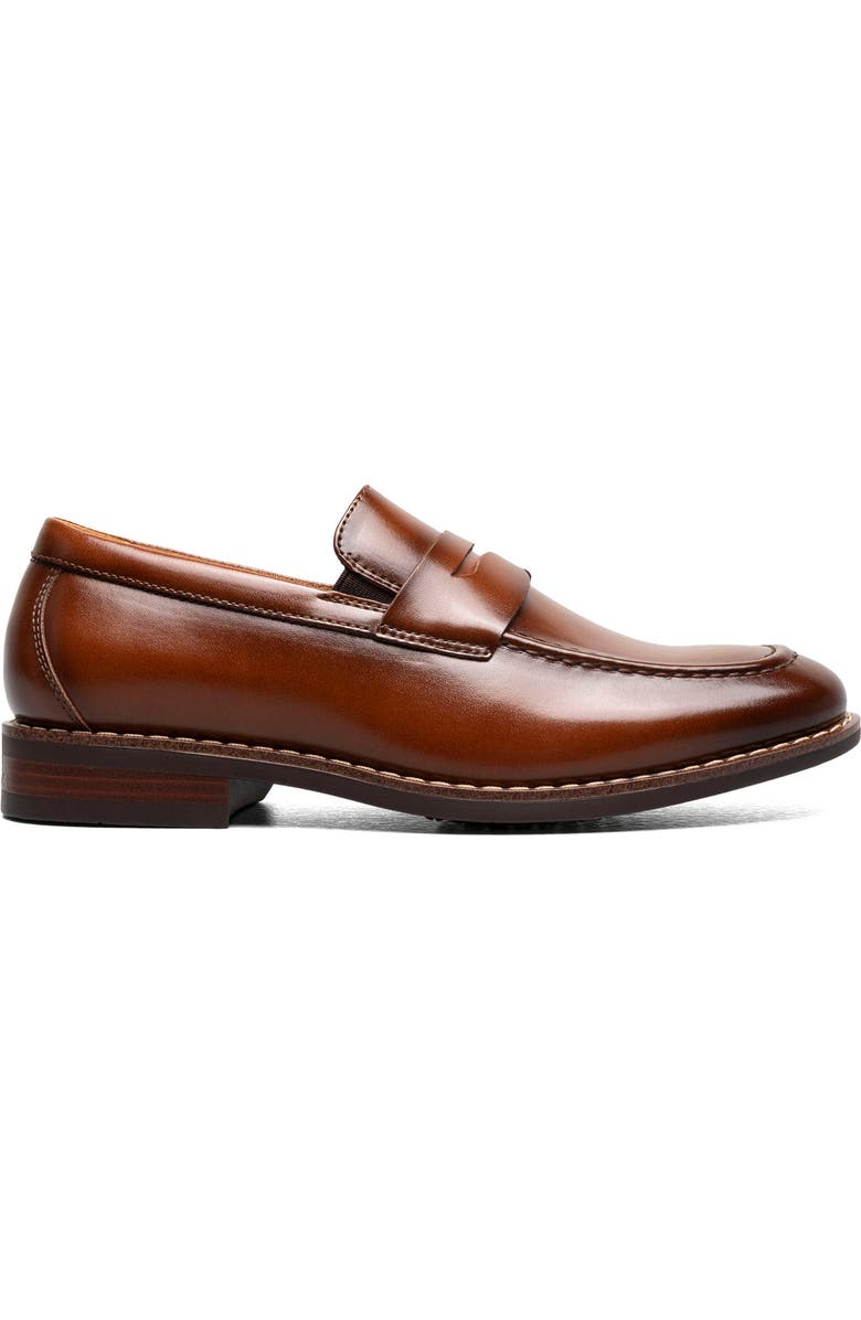 Florsheim Kids' Rucci Moc Toe Penny Loafer, Alternate, color, Cognac