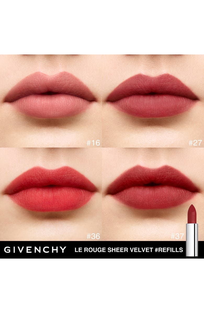 Givenchy Le Rouge Sheer Velvet Matte Lipstick Refill, Alternate, color,