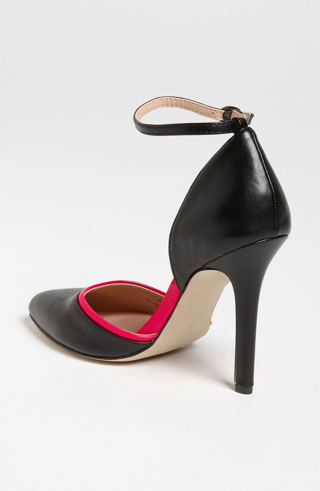 'Francesca' Pump, Alternate, color, BLACK/ FLORESCENT PINK