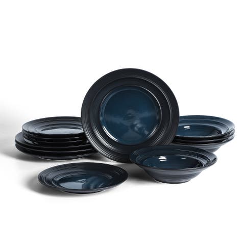 Celeste Stoneware 12-Piece Dinnerware Set