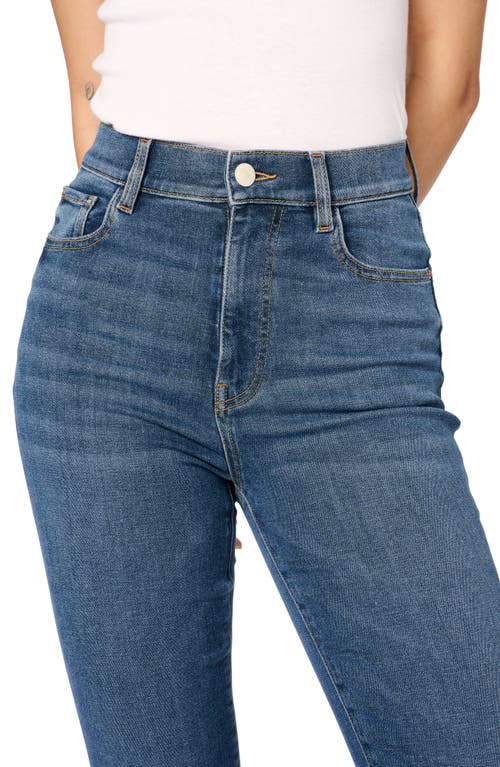 Warp & Weft Ase Stretch High Rise Straight Jean In Takeoff In Takeoff