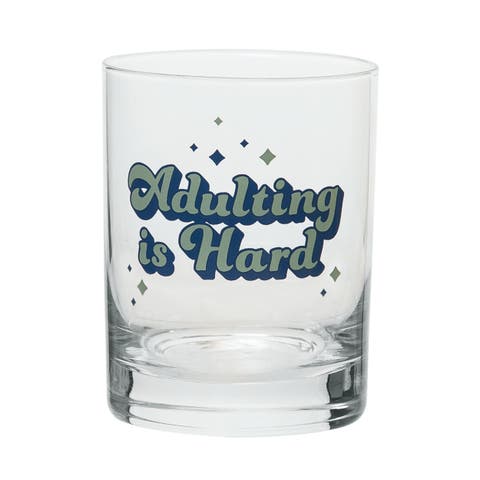 Adulting Is Hard Rocks Glass Clear 18 oz
