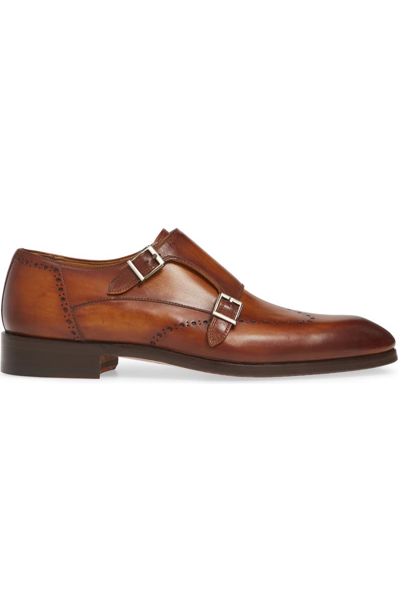 Magnanni Ryan Double Monk Strap Shoe, Alternate, color,
