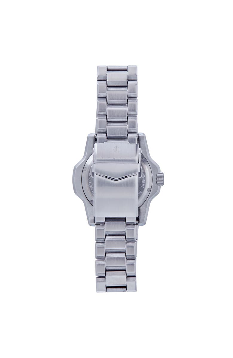 Nautis Cortez Automatic Bracelet Watch w/Date, Alternate, color, Black