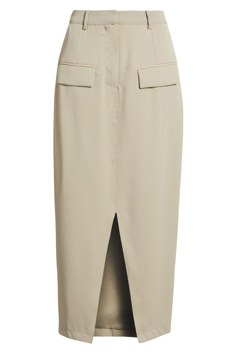 The Ultimate Muse Midi Trouser Skirt, Alternate, color, TAUPE