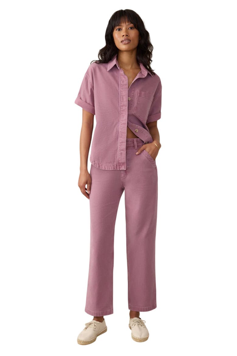 Dockside Sunwashed Canvas Pants, Alternate, color, WEATHERED ORCHID