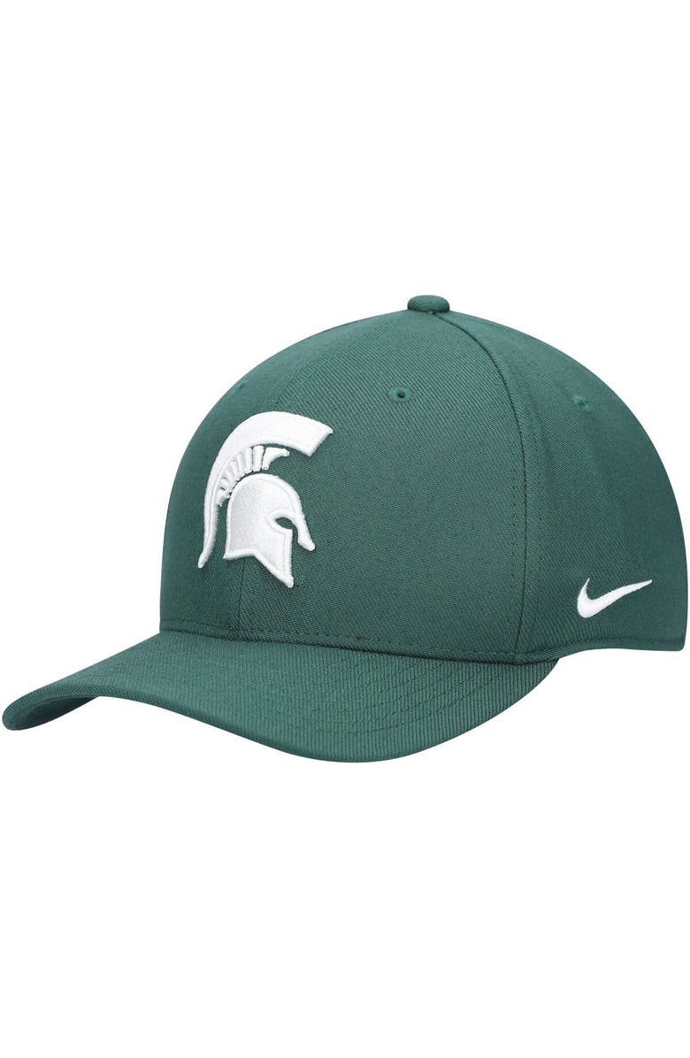 Nike Men's Nike Green Michigan State Spartans Classic99 Swoosh Performance Flex Hat, Main, color,