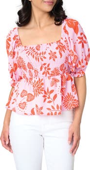 GIBSONLOOK Sycamore Smocked Top