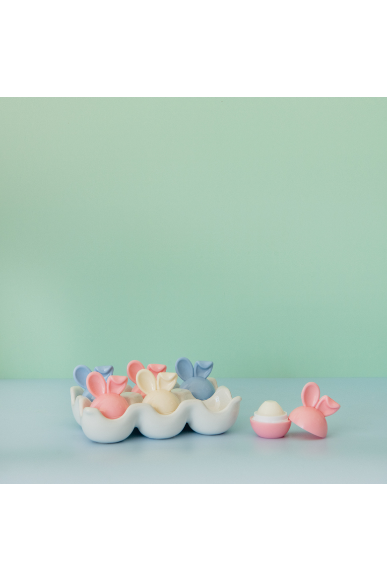 Bunnies In The Garden Bunny Lip Balm, Alternate, color, Blue