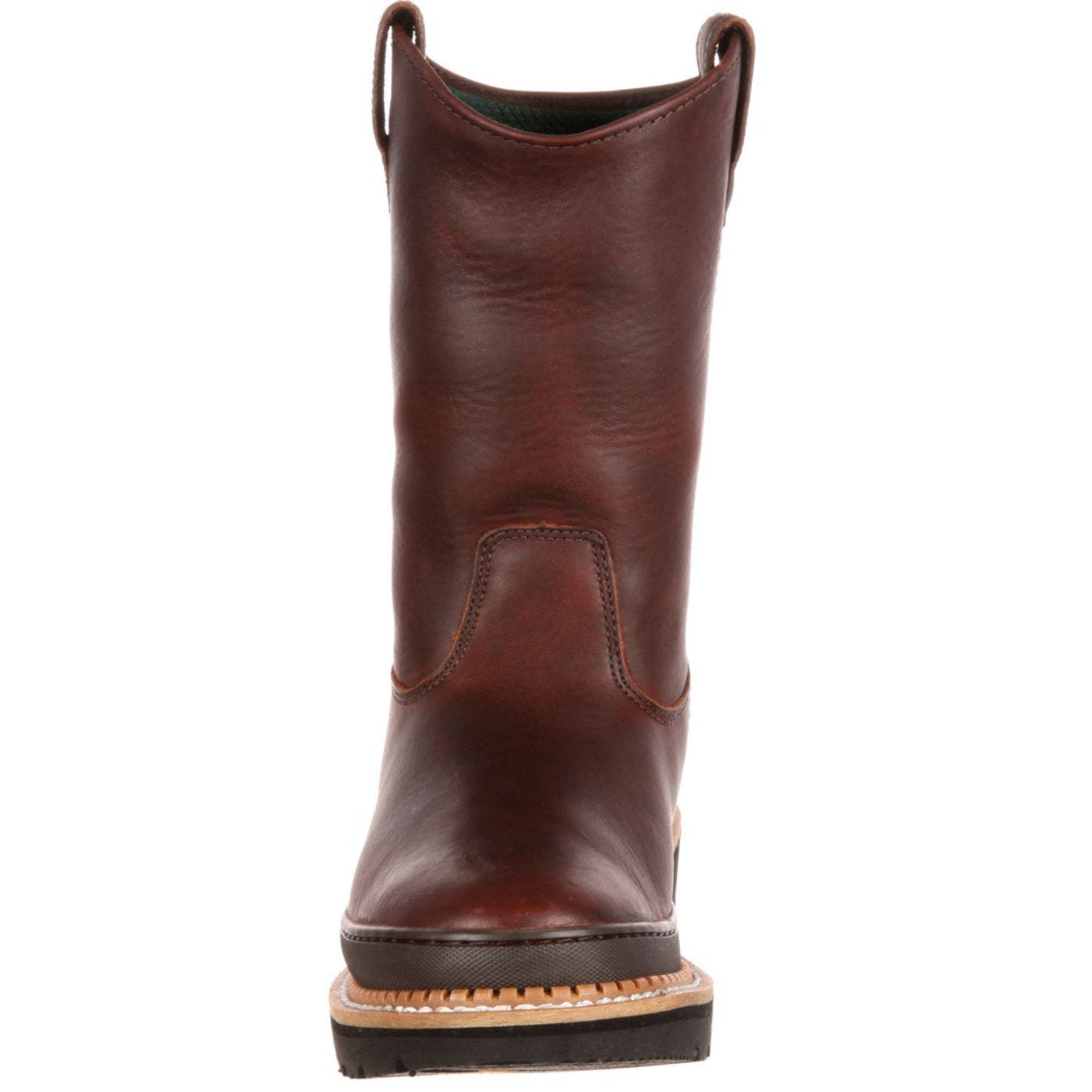 Padded Pullon Work Boot, Alternate, color, SOGGY BROWN