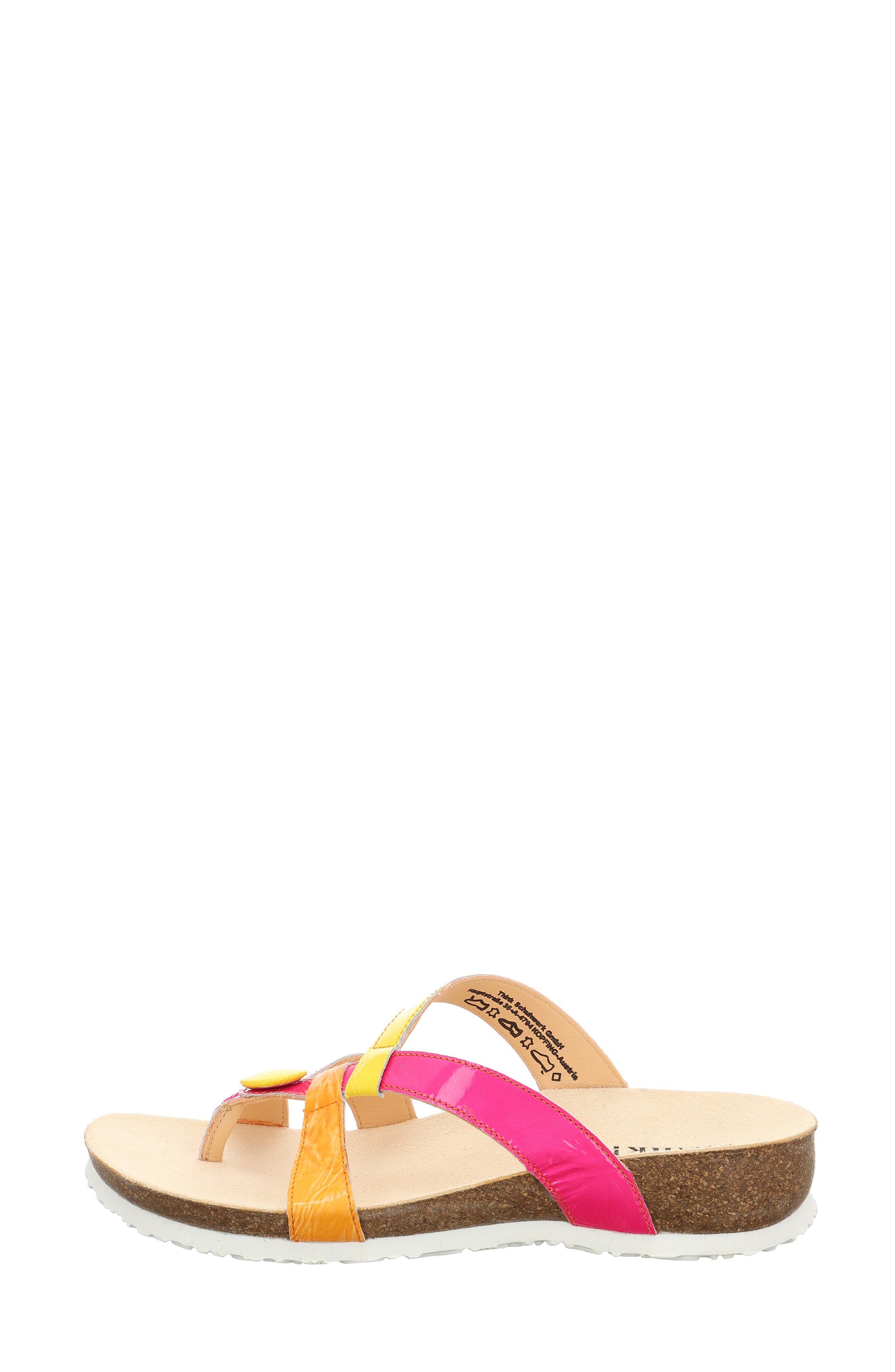 'Julia' Sandal, Alternate, color, FLAMINGO/KOMBI