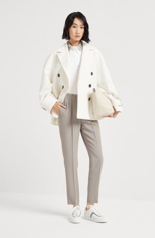 Brunello Cucinelli Tailored Jogger Trousers In Taupe