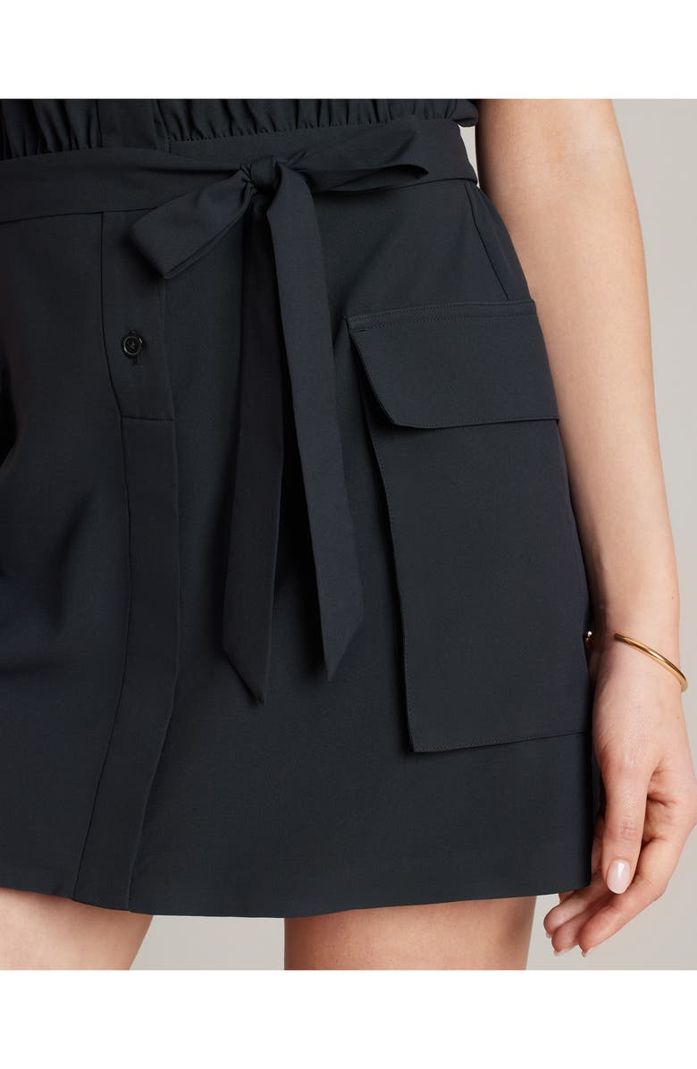 Rhone Mirage Water Repellent Short Sleeve Mini Shirtdress, Alternate, color,