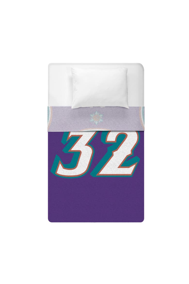 Utah Jazz Karl Malone 60" x 80" Raschel Throw Blanket, Alternate, color, None