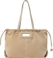 maje Suede Milpli tote bag