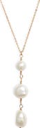 Set & Stones Clove Three Pearl Pendant Necklace