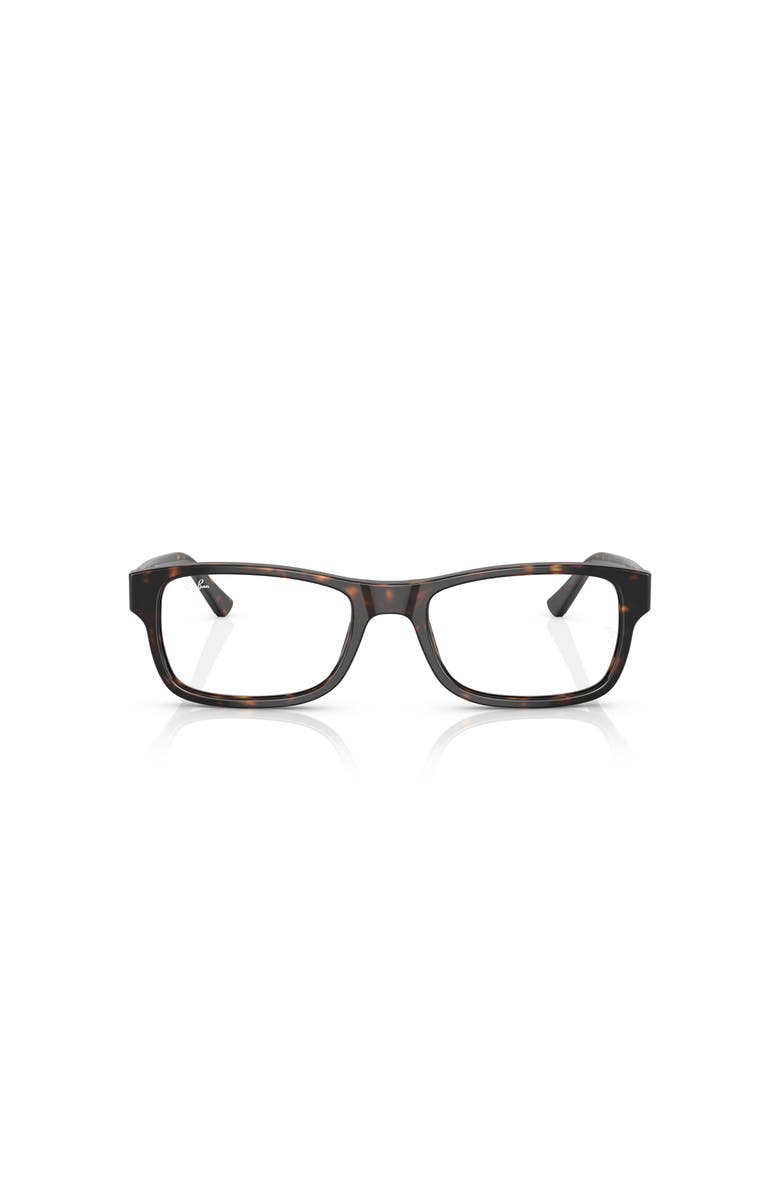 Ray-Ban 55mm Square optical glasses, Alternate, color, Tortoise