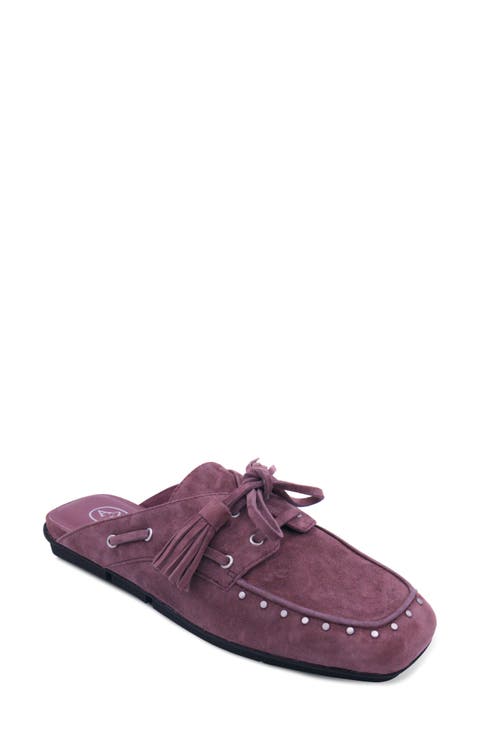 Bavaria Studded Lace-Up Mule