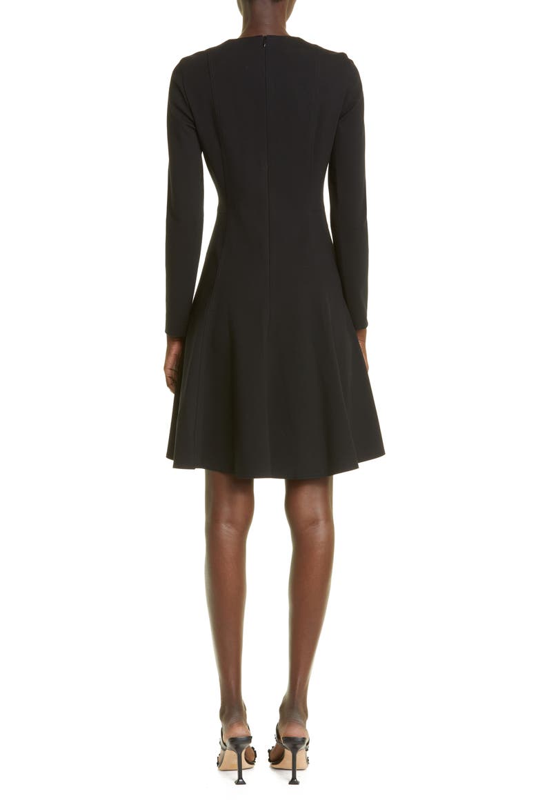 Elements Long Sleeve Jersey Fit & Flare Dress, Alternate, color, BLACK