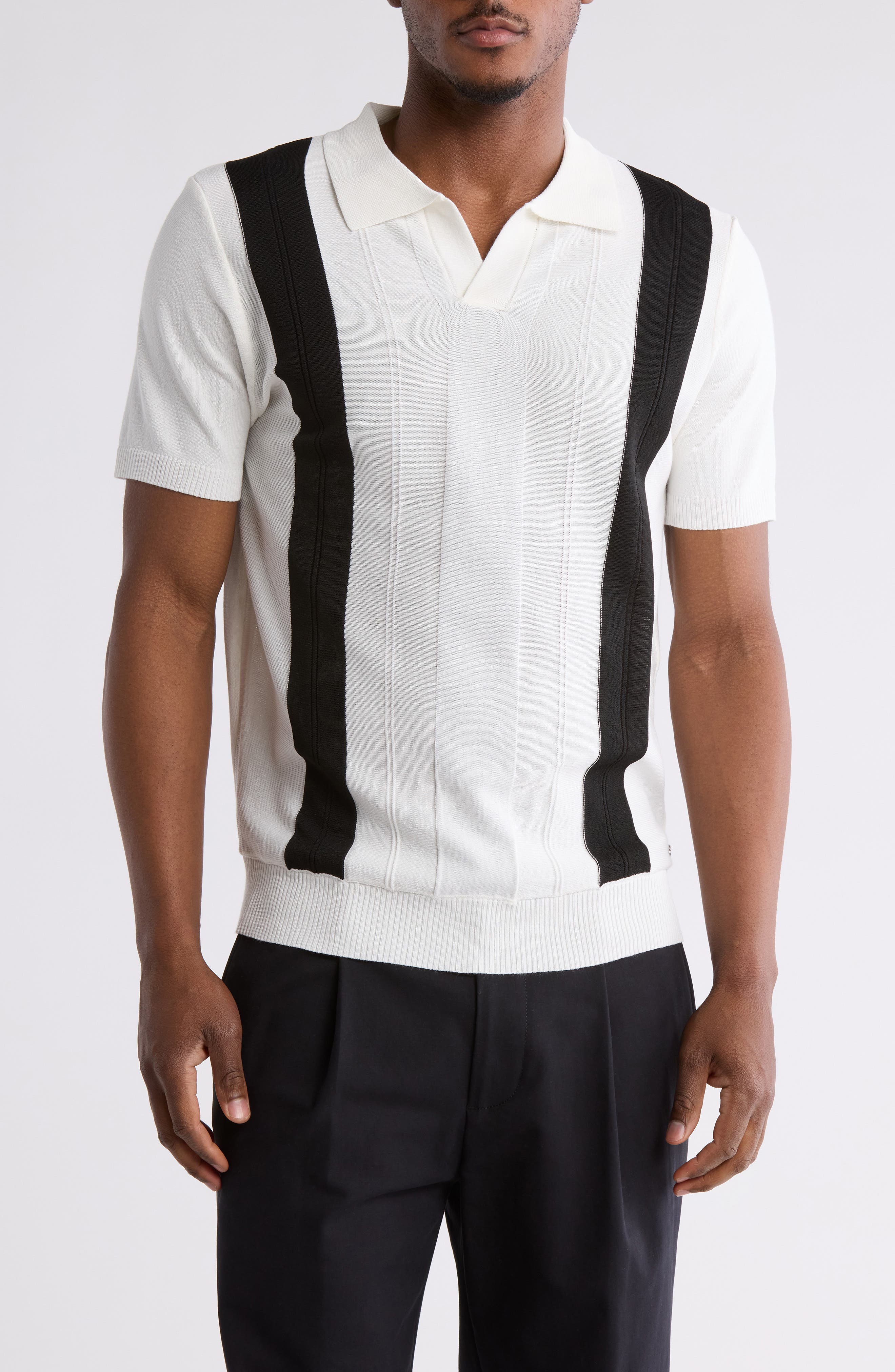 T.R. PREMIUM Johnny Collar Sweater Knit Polo