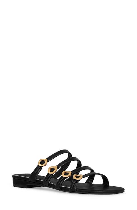 Buckle Slide Sandal (Women)