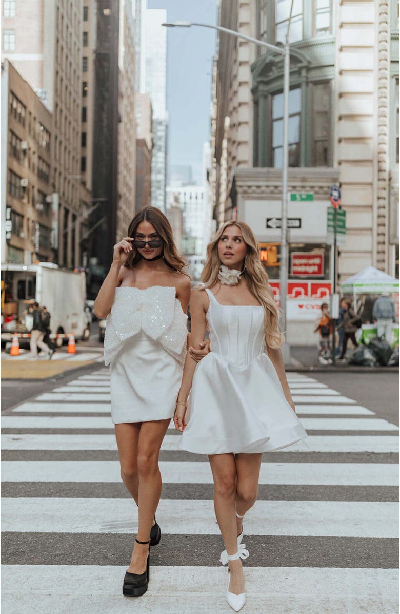 Untamed Petals Chelsea Mini Dress, Alternate, color, Ivory