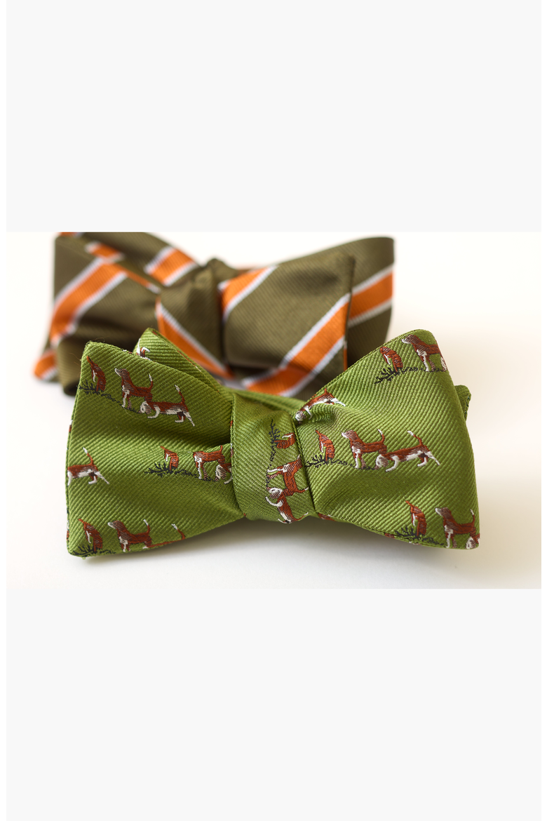 Huntsmere Silk Woven Bow Tie, Alternate, color, Standard Pre-Tied