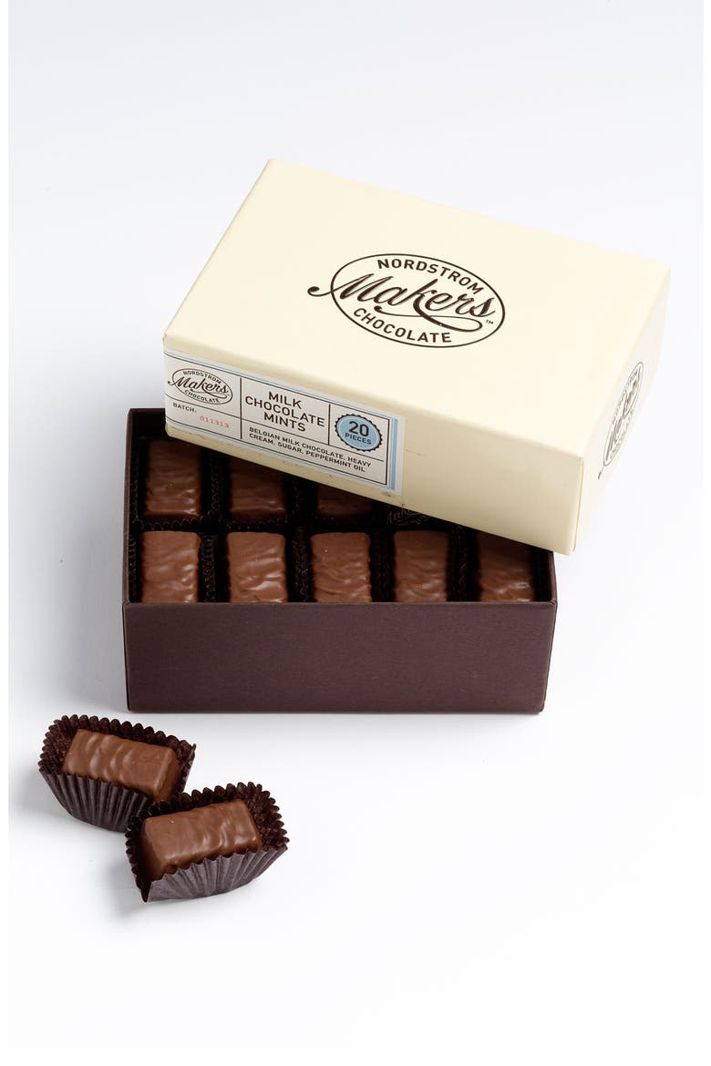 Nordstrom Makers Chocolate Milk Chocolate Mints, Main, color, NO COLOR
