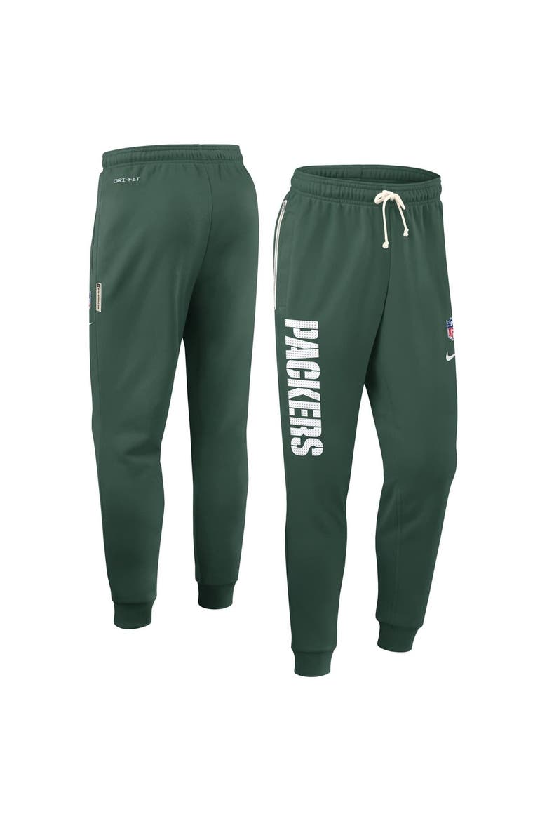 Men's Nike Green Green Bay Packers Sideline Standard Issue Ground Game Dri-FIT Taper Pants, Alternate, color, Green