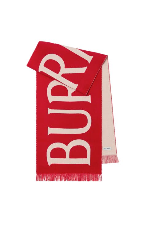 Logo Wool Scarf