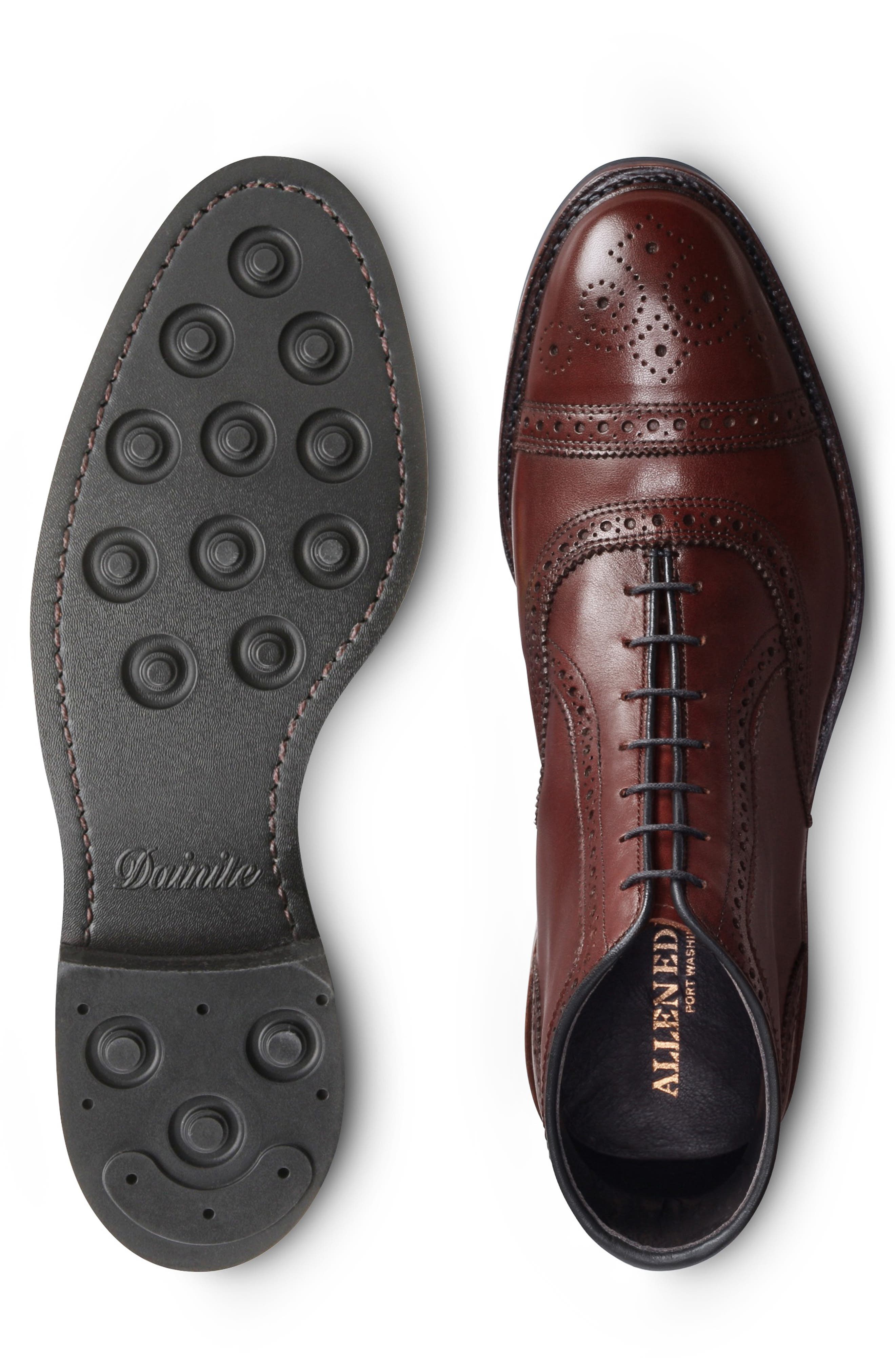 Allen Edmonds Hamilton Wingtip Waterproof Chukka Boot, Alternate, color, Chili Leather