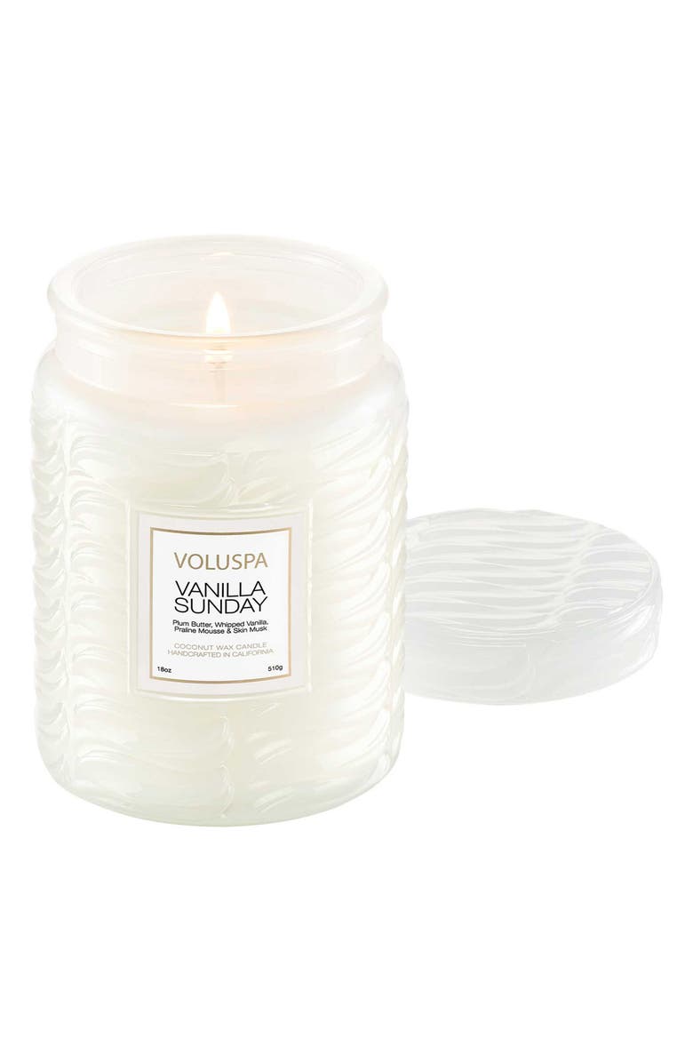Voluspa Vanilla Sunday Large Jar Candle, Alternate, color, Vanilla