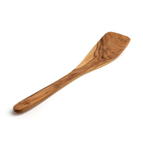 Handcrafted Olive Wood 12 Inch Curved Spatula