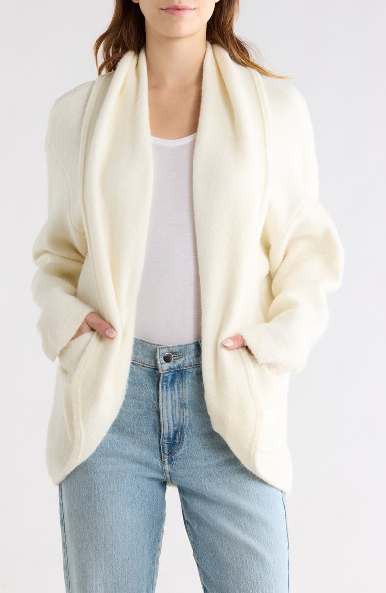 WISHLIST Shawl Collar Cardigan, Main, color, Ivory