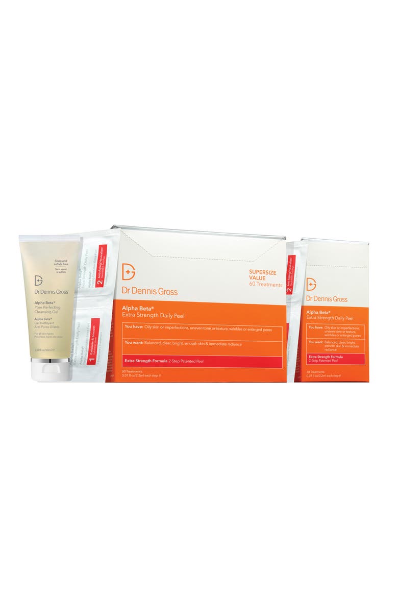 Dr. Dennis Gross Skincare Alpha Beta<sup>®</sup> Extra Strength Daily Peel Set, Main, color,