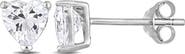 Julianna B. Cubic Zirconia Heart Stud Earrings