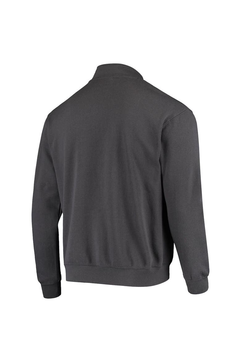 Men's Colosseum Charcoal Stanford Cardinal Tortugas Logo Quarter-Zip Jacket, Alternate, color, Charcoal