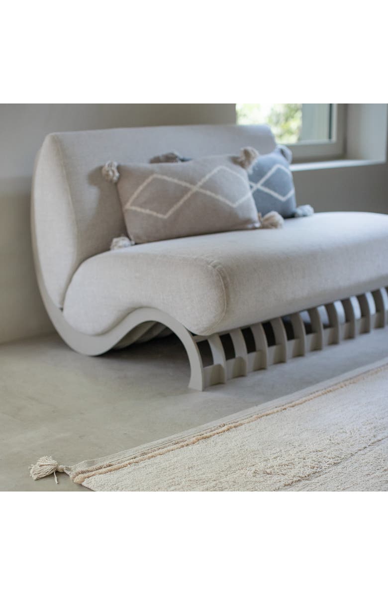 Lorena Canals Knitted cushion Oasis Soft Linen, Alternate, color, Linen, Natural