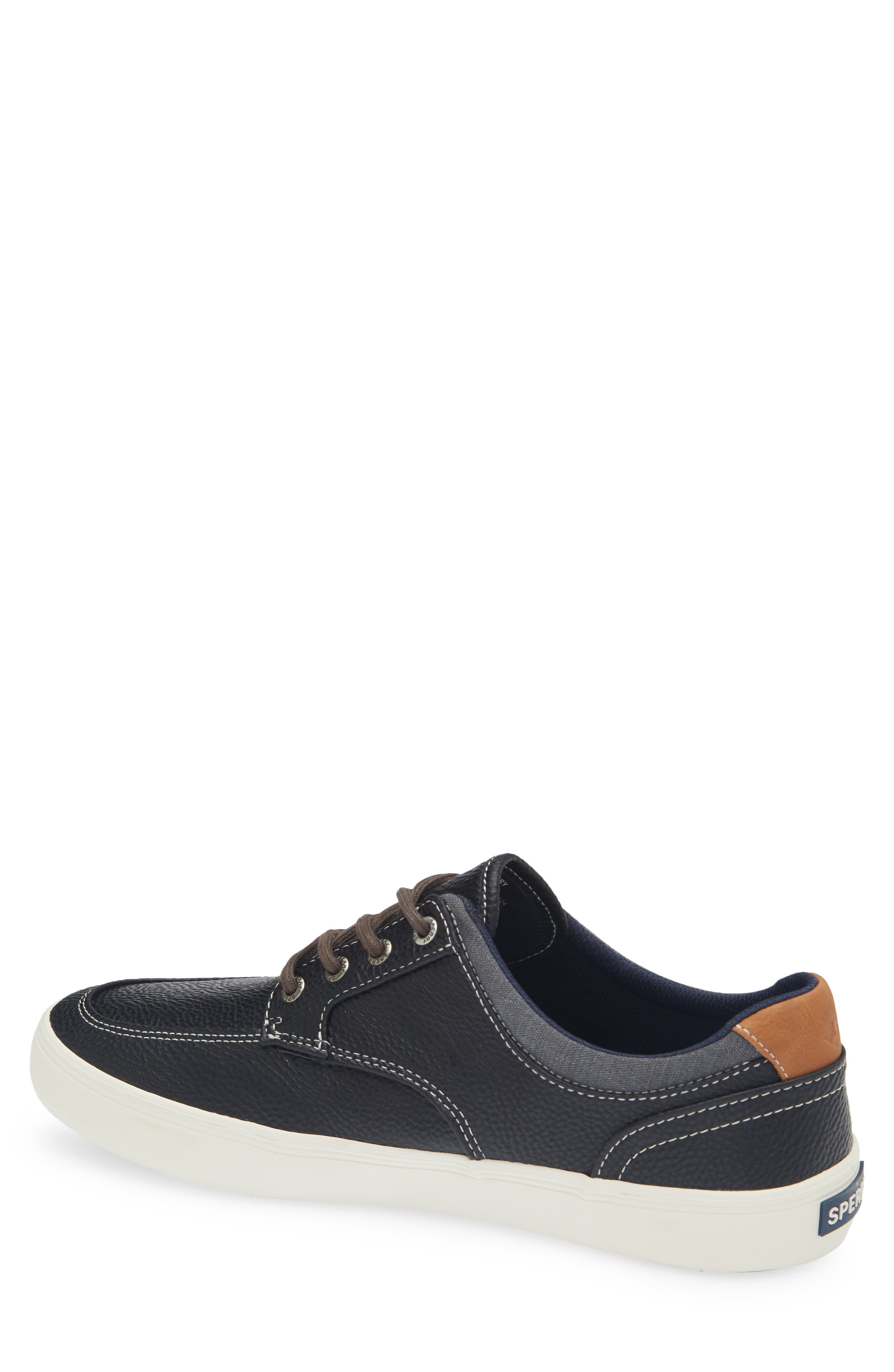Sperry Mocstripe Sneaker, Alternate, color, Black