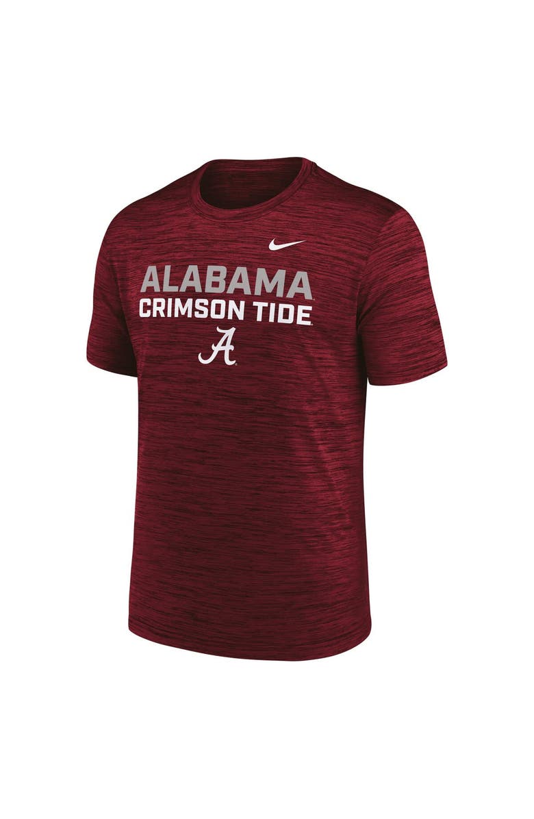Nike Men's Nike Crimson Alabama Crimson Tide Campus Center Stack Velocity Dri-FIT T-Shirt, Alternate, color, Crimson