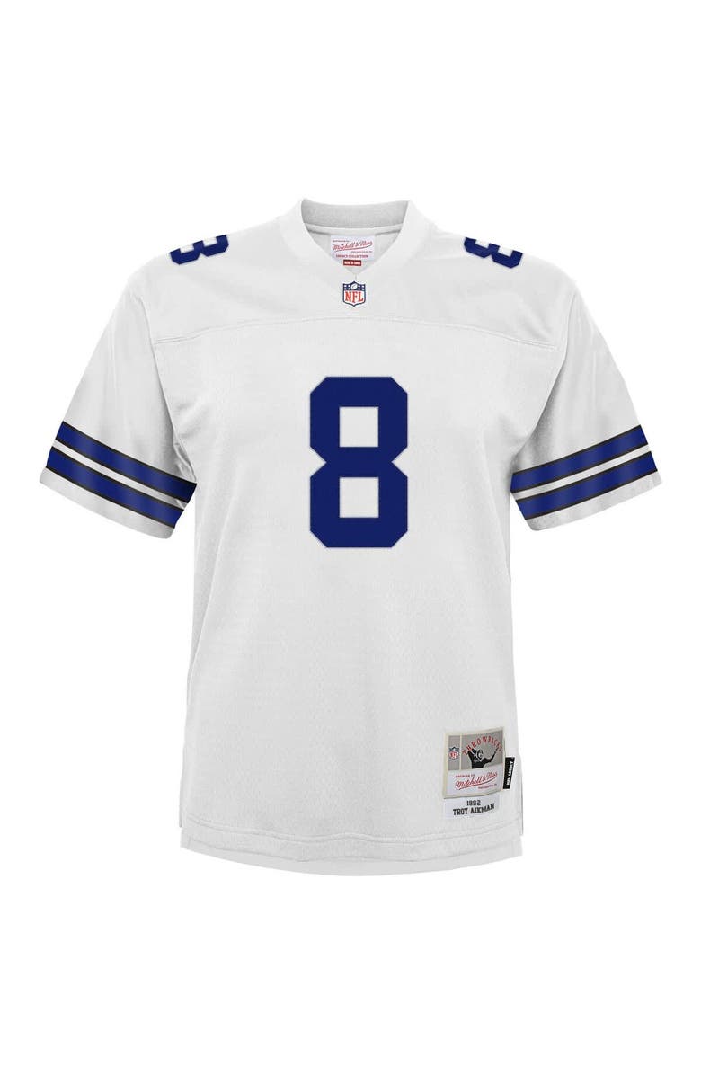 Mitchell & Ness Youth Mitchell & Ness Troy Aikman White Dallas Cowboys 1992 Legacy Jersey, Alternate, color, White