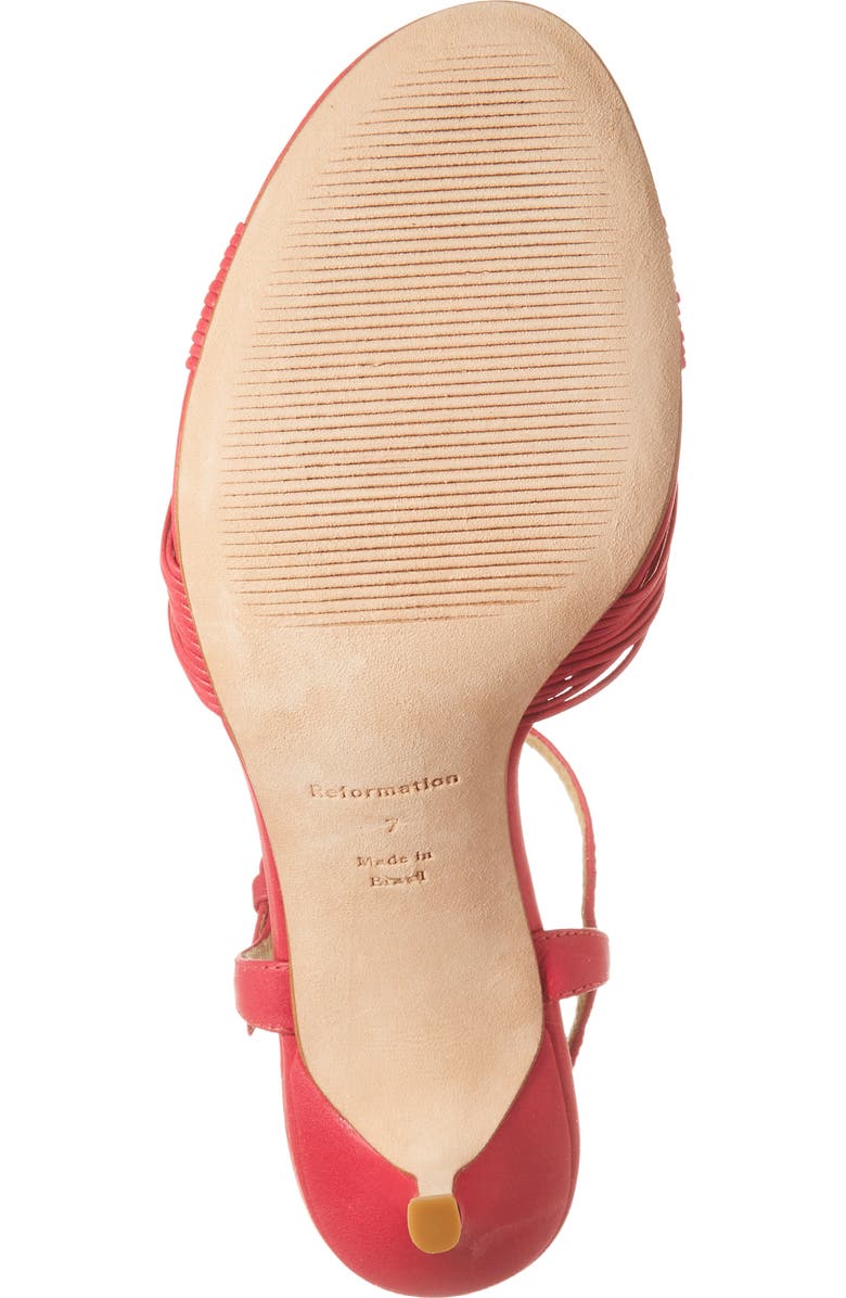 Reformation Pia Knotted Sandal, Alternate, color,