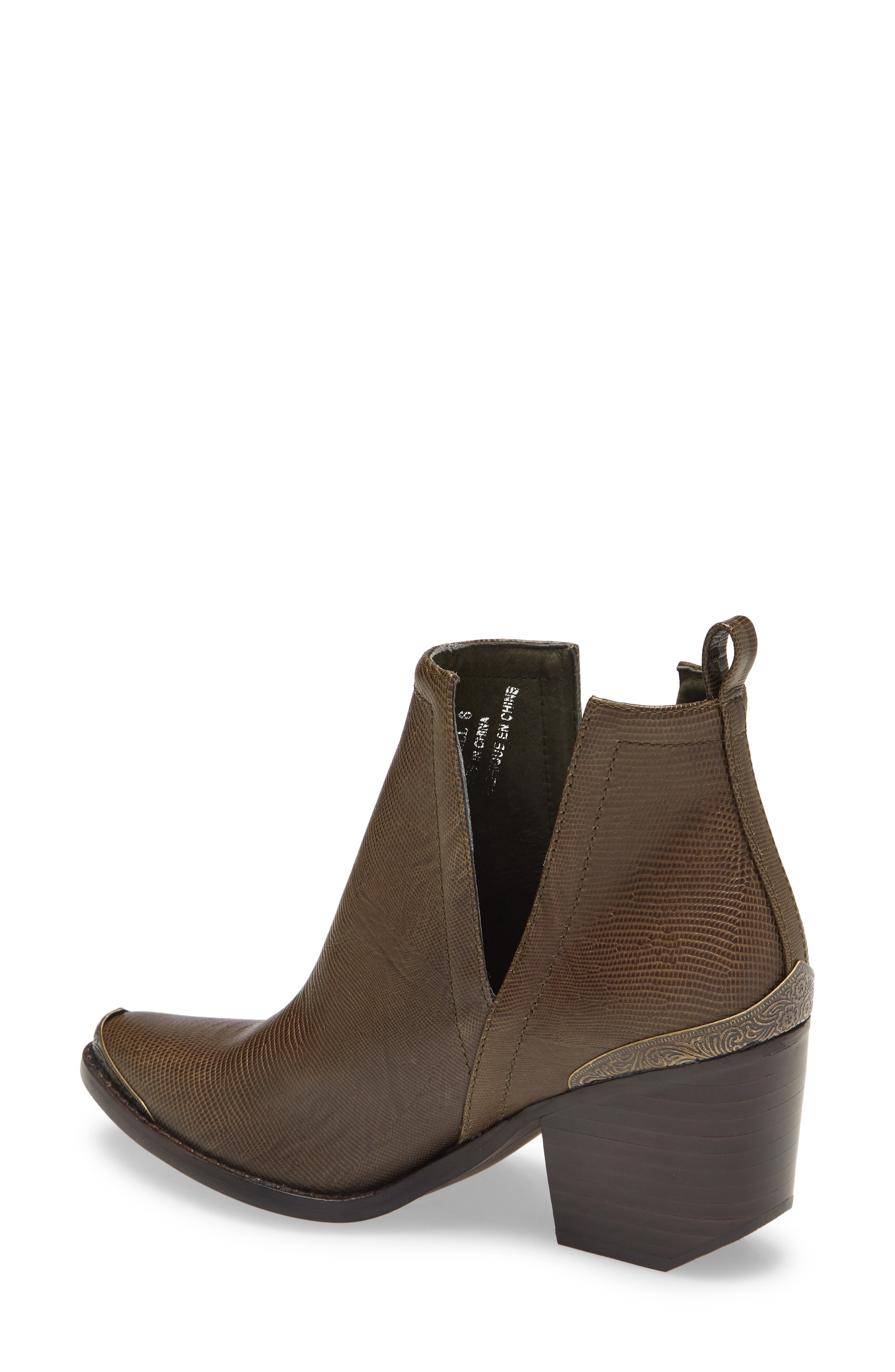 Cromwell Cutout Western Boot, Alternate, color, KHAKI LIZARD
